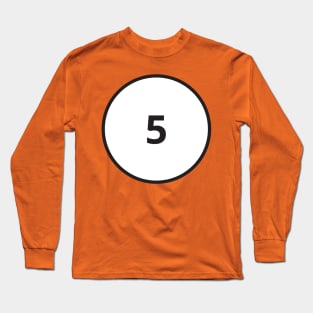 Halloween Billiard Pool Ball 5 five Group Costume Long Sleeve T-Shirt